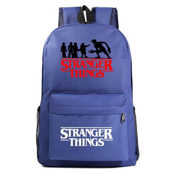 

strangerr things #1 canvas travel backpack teenagers schoolbag kids bag gift