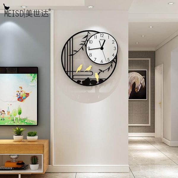 

wall clocks meisd modern design watch round vintage clock creative home decoration room art white horloge murale