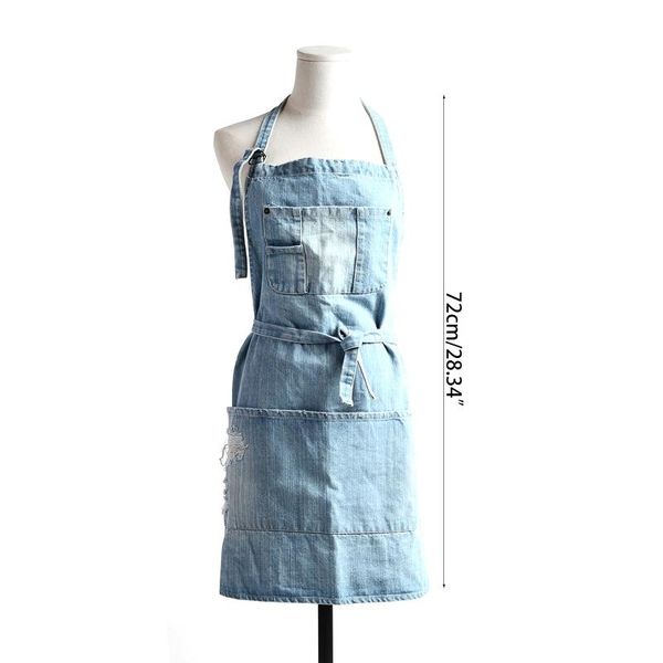 

cotton denim apron fashionable baking work clothes overalls dropshipping