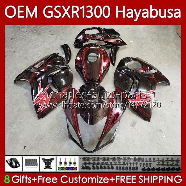 Тело для инъекций для Suzuki Hayabusa GSXR-1300 GSXR 1300 CC 2008 2019 77NO.308 GSX-R1300 GSXR1300 08 09 10 11 12 13 1300CC GSX R1300 14 15 16 17 18 18 19 OEM FACKING FACTORY RED BLK