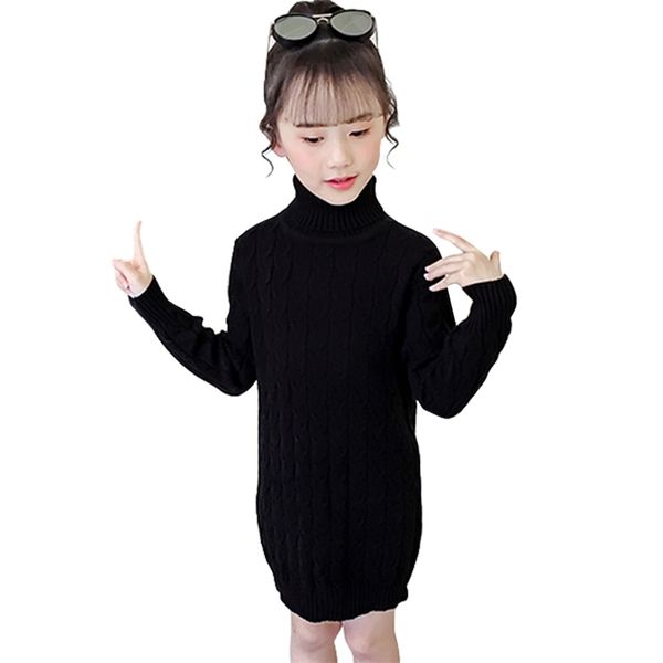 

girl long sweater solid color s jumper high waist children's casual style clothes 6 8 10 12 14 210528, Blue