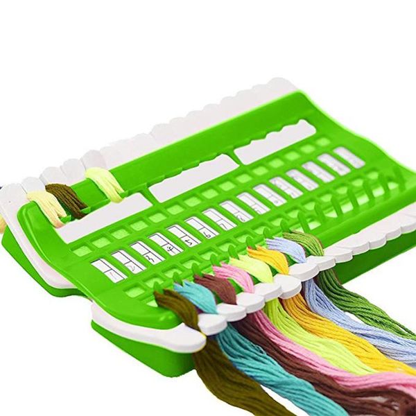 

30 positions cross stitch row line tool set sewing needles holder diy sewing tools embroidery floss thread organizer, Black