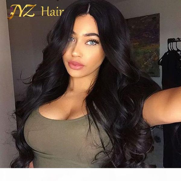 

jyz brazilian virgin hair wigs full lace human hair wigs for black women body wave full lace front wigs brazilian virgin hair, Black;brown