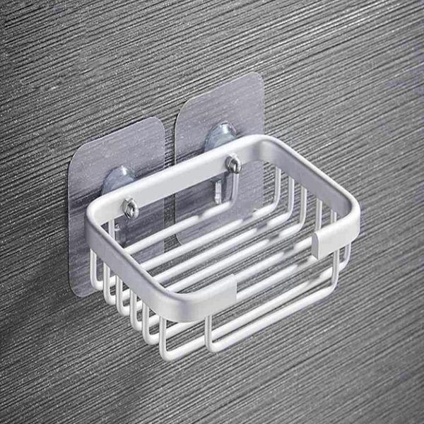 

soap dishes drill dish holder wall mounted storage rack box toilet bathroom accessories sponge b1l3