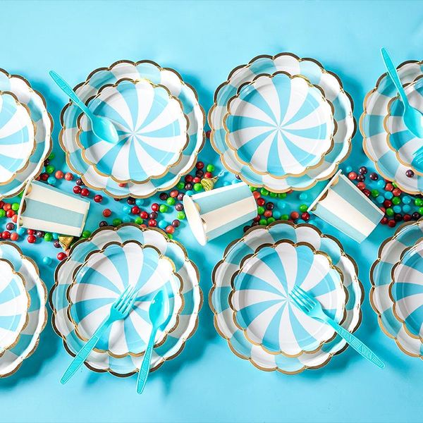 

disposable dinnerware rainbow party plates tableware pleta cups napkins bride to be bachelorette birthday fiesta decoration supplies