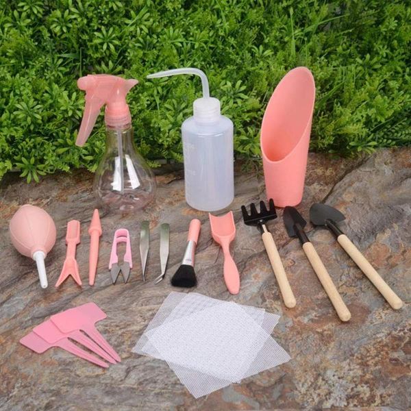 

planters & pots garden mini cultivating transplanting kit plants seedling succulent transplanter shovel rake spade drilling fertilize tool 4