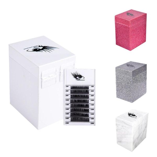 

eyebrow tools & stencils 5 layers eyelash storage box makeup organizer glue pallet lashes holder grafting extension tool d5bf