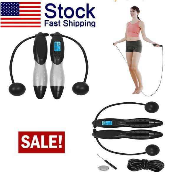 

jump ropes digital wireless calorie counter skip rope sport weights exercise fitness body building with
