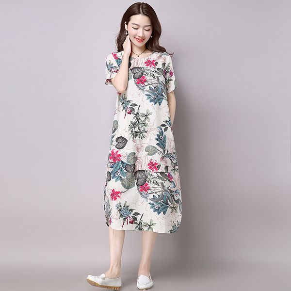 

2021 new plus fashionable floral es size clothing summer lady slim blue casual women vestidos wxf005 8bjr, Black;gray