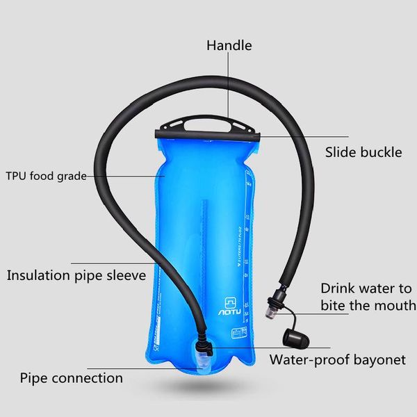 

hydration packs outdoor drinking water bag bladder 2l cycling running mountaineering camping off-road folding