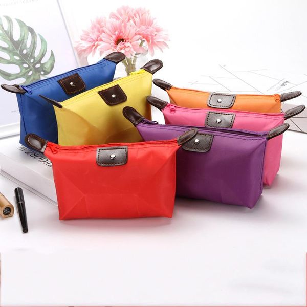 

nylon cosmetics bags cosmetic & portable organizer makeup travel toiletry makeup cosmetic toothbrush wash pouch cases bag urbio, Red;black