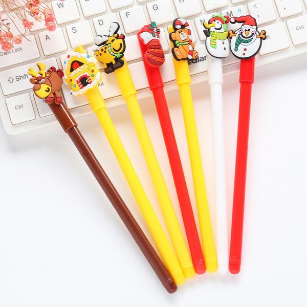 

gel pens 1 pcs cute elk christmas series pen student stationery novelty gift school material office supplies