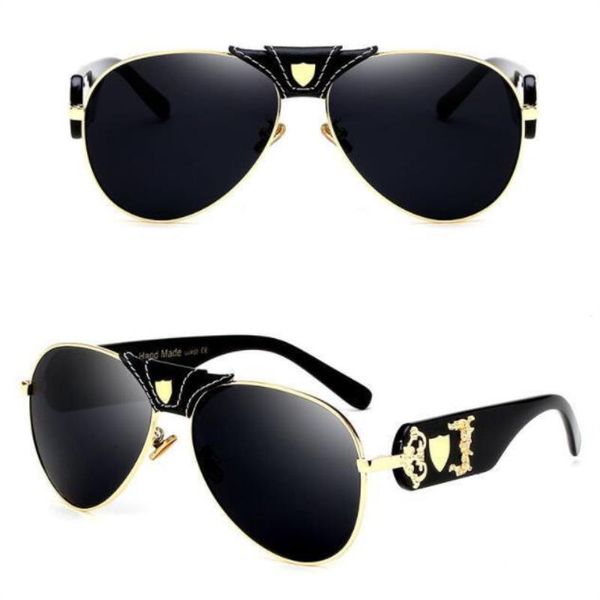 

womens lenses eyewear brown pilot brand sunglasses designer mens quality glass classic 60mm glasses sun gold 2021 black high souse upegp, White;black