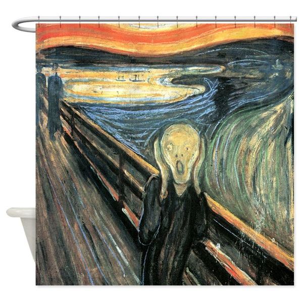 

shower curtains the scream curtain decorative fabric