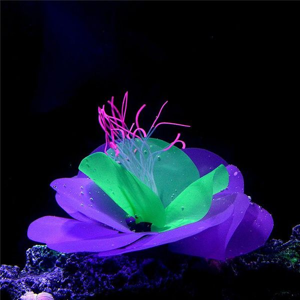 

decorations saim aquarium plants ornaments silicone artificial fake landscape for fish tank coral accessories