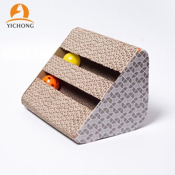 

cat toys yichong pet supplies mint balls toy scratch board interactive kitten corrugated paper grinding yh266
