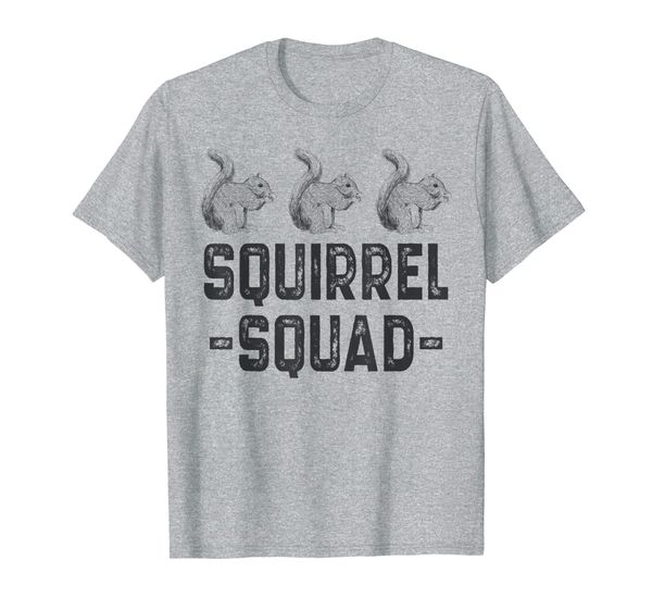 

squirrel squad - animal lover gifts t-shirt, White;black