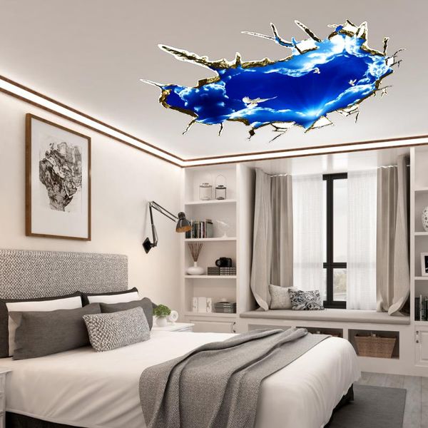 

wall stickers 3d heart shaped clouds white dove ceiling sticker for kids baby rooms bedroom living room peel & stick art mural wallpaper