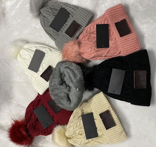 

winter womens designer hat fashion beanie bonnet ladies cute knitting caps hair ball outdoor sport ski hats, Blue;gray