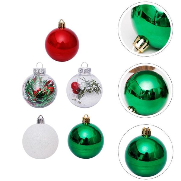 

party decoration 30pcs christmas tree transparent ball (assorted color)