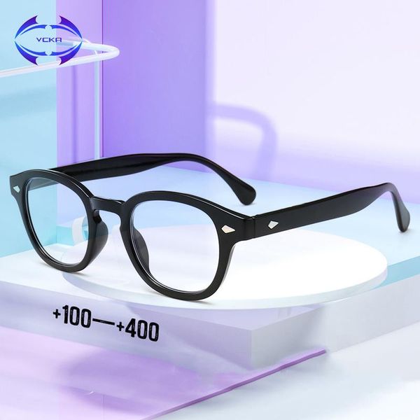 

sunglasses vcka retro bllack reading glasses women men ultralight anti fatigue flower temple presbyopic magnifier +1.0 to +4.0, White;black