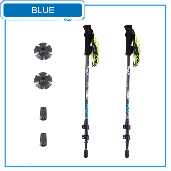

trekking poles 2pcs carbon fiber ultralight hiking pole adjustable crutch walking sticks 400g a pair.