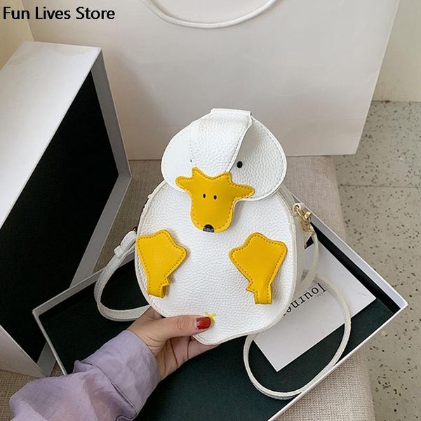 

evening bags lovely duck handbag purse women leather shoulder bag fashion cute crossbody cartoon flap lady phone money storage wallets