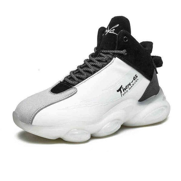 

smiling men's sho 2021 autumn casual coconut sports high soft soled running