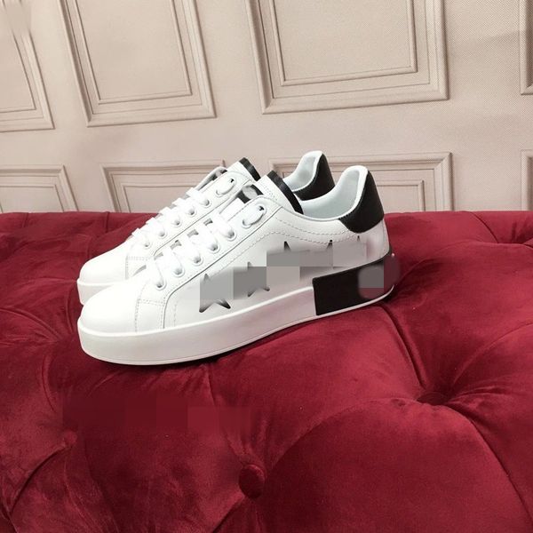 

mans arrival casual shoes white black red fashion mens women leather breathable shoes open low sports sneakers hcytr0002