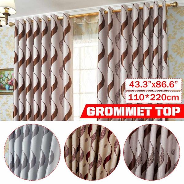

curtain & drapes meigar modern wavy striped blackout curtains for living room bedroom kitchen thick luxury home decoration