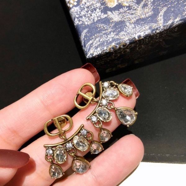 

new letter tassel earrings, Black