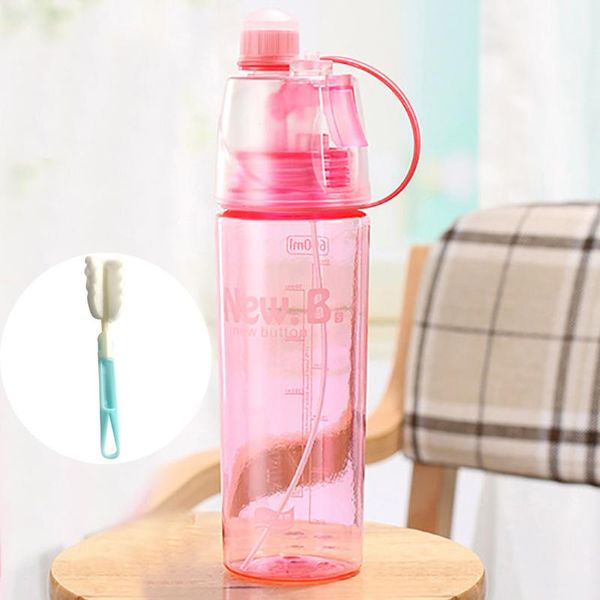 

water bottle 2021 summer sports outdoor beach sport portable travel drinking cup leak proof spray