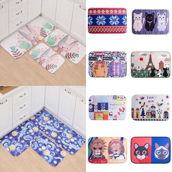 

cushion/decorative pillow modern style lovely painting cat print carpets anti-slip floor mat outdoor rugs animal front door mats bath