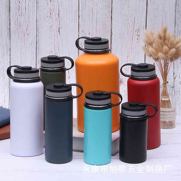 

straight 304 stainless steel insulated cup outdoor sports portable space kettle