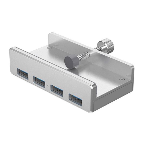 

hubs 4 ports usb 3.0hub portable aluminum alloy clip on desk with led indicator high speed splitter adapter for computer accessories