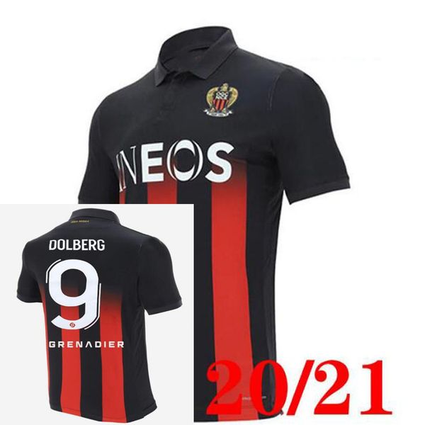

qualit20 21 ogc nice lees melou gouiri soccer jerseys 2020 2021 ogc nice dolberg dante kamara atal maillot de foot football shirts, Black;yellow