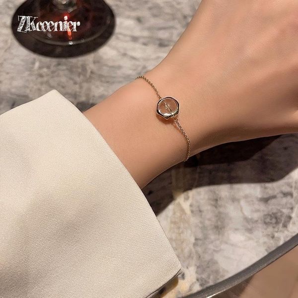 

charm bracelets korean friend crystal bracelet ins design adjustable charms hand luxury jewelry accessories gift wholesale, Golden;silver