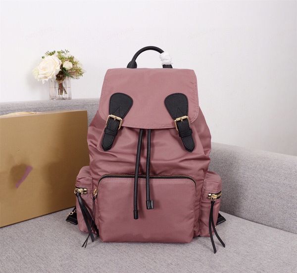 

Designer luxury backpack nylon cloth waterproof leather large capacity and light weight