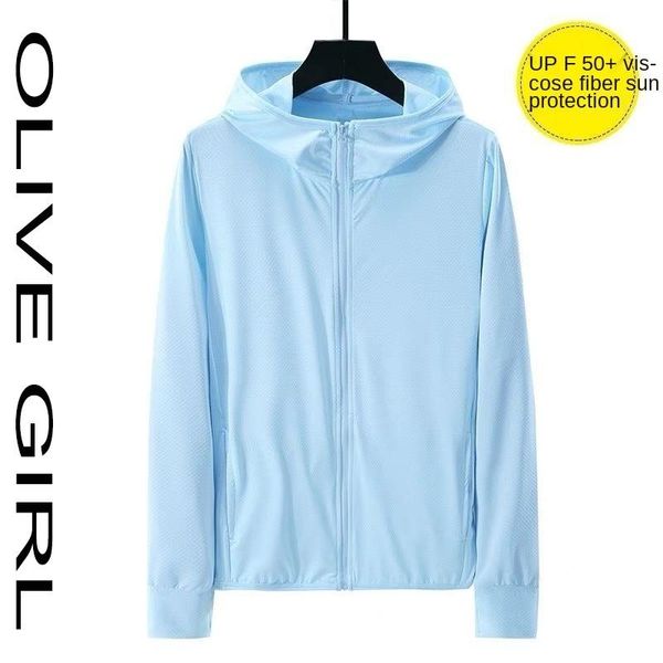 

women's jackets sunscreen hoodie women solid color 2021 summer ice silk cool and breathable long-sleeved loose casual thin cardigan jac, Black;brown