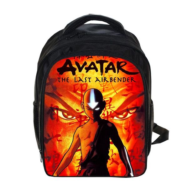 

backpack 13 inch avatar the last airbender children cartoon backpacks boys girls schoolbag for kindergarten daily kids bookbag