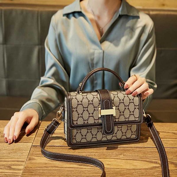 

net red version high-end versatile simple style one shoulder slanting small square bag purse