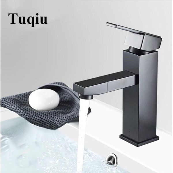 

bathroom sink faucets square black faucet brass basin mixer rotation spout tap