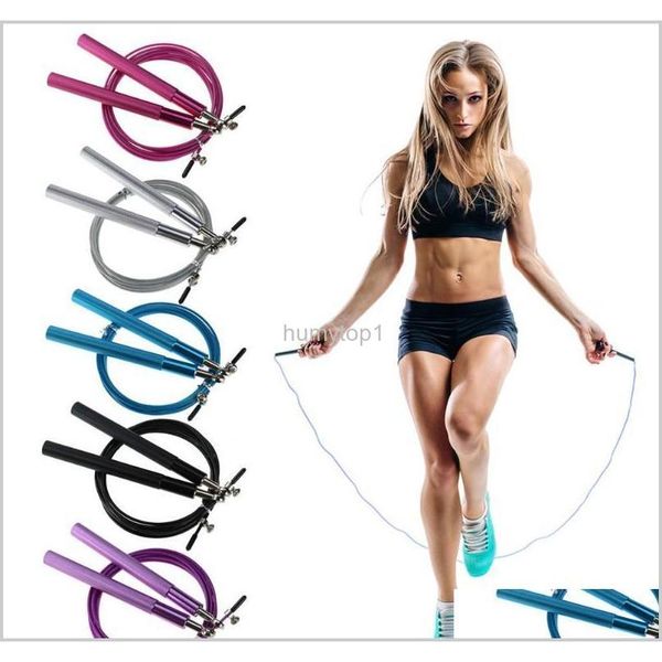 

durable jump ropes delicate design aluminum handle wire rope swivel skipping rope for crossfit fitness workout gym y1kjh xieay