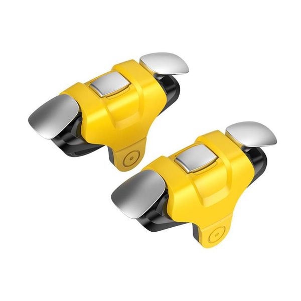 

game controllers & joysticks 2 pcs slotted design metal buttons left right universal mobile phone gamepad