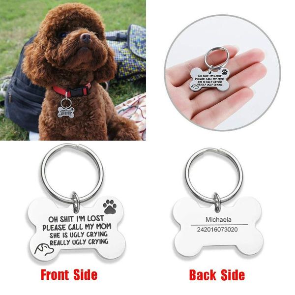 

dog tag,id card funny cat tag, engraved puppy pet id, tags for dogs cats kitten, collar pets