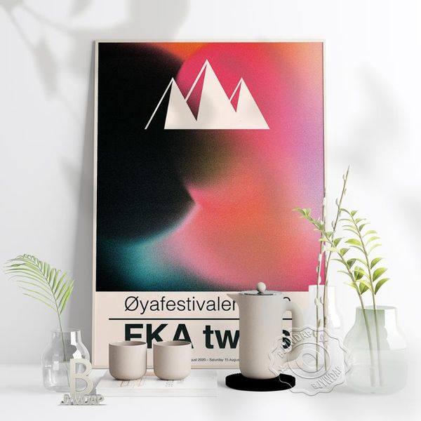 

paintings oya festival 2021 fka twigs prints art poster, britain electronic music singer fans collection home wall decor