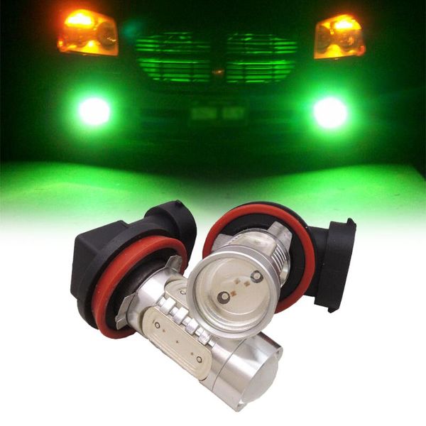 

car headlights 2pcs lights super bright green truck lamps high power bulbs 12v dc