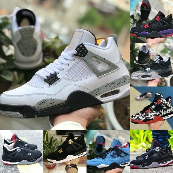 

sales bred 4s release men designer basketball 4 pale citron pure money lighting royalty nrd raptor gray black white cement shoes