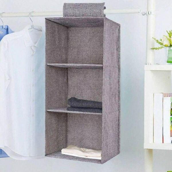 

storage boxes & bins wardrobe organizer closet hanging pocket cushion pillow shelves fabric shoes clothes drawer cabinet v0c1