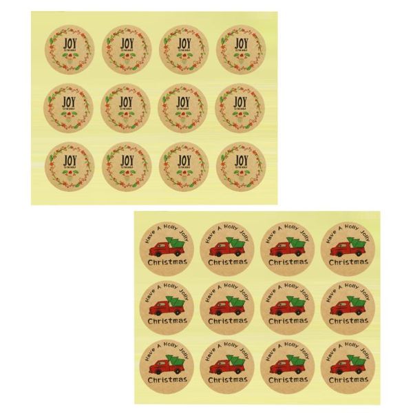 

gift wrap 480pcs/40sheets creative christmas cartoon sealing sticker